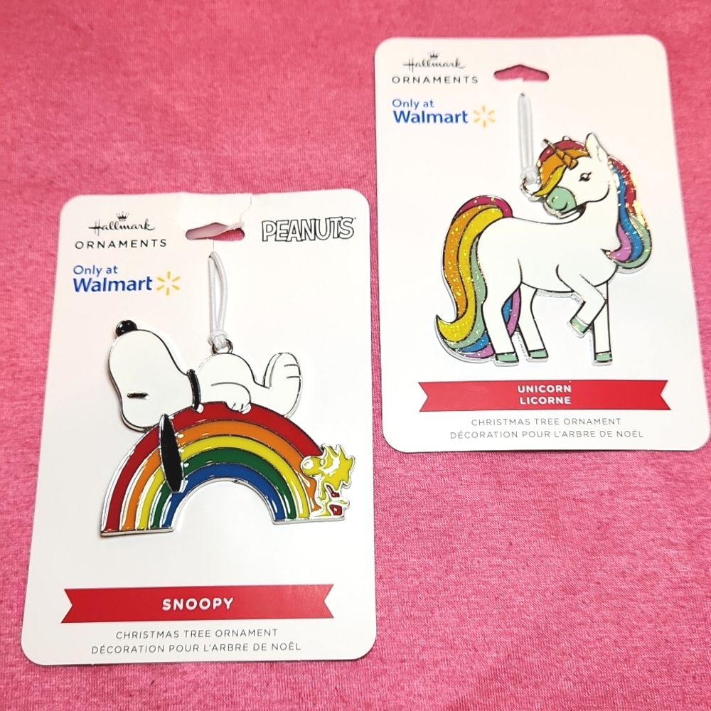 Rainbow theme ornaments